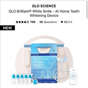 Glo Science Glo Brilliant At Home Teeth Whitening Device